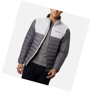 Pánské Bundy Columbia Powder Lite Tall Šedé | MYBQ-14075