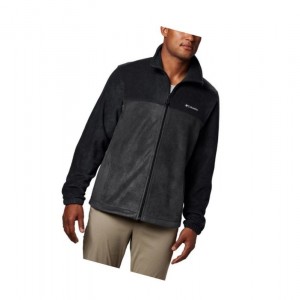 Pánské Bundy Columbia Steens Mountain 2.0 Full Zip Fleece Big Černé Tmavě Šedé | UVEN-31647