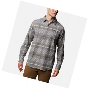 Pánské Košile Columbia Cornell Woods Flannel Long Sleeve Šedé | VJCL-38214