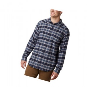 Pánské Košile Columbia Cornell Woods Flannel Long Sleeve Tmavě Blankyt Hnědé | HRQJ-67182