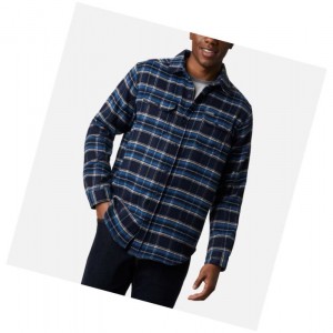 Pánské Košile Columbia Deschutes River Heavyweight Flannel Tmavě Blankyt | ORHN-61093