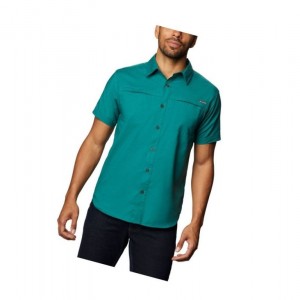Pánské Košile Columbia Fish Lake Stretch Short Sleeve Tmavě Zelene | JZLV-02567