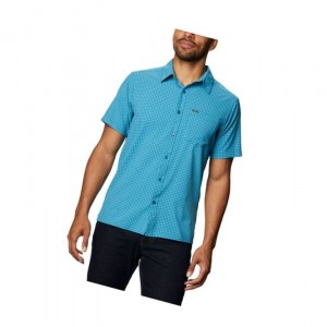 Pánské Košile Columbia No Way Out Short Sleeve Blankyt | RZDG-01596