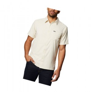 Pánské Košile Columbia No Way Out Short Sleeve Béžový | HQAD-05673