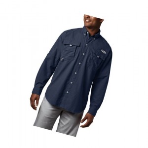 Pánské Košile Columbia PFG Bahama II Long Sleeve Big Tmavě Blankyt | URIE-81704