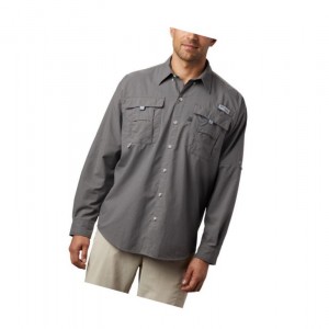 Pánské Košile Columbia PFG Bahama II Long Sleeve Big Šedé | DVSL-34162