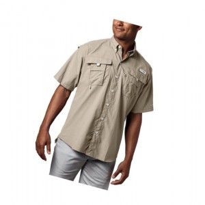 Pánské Košile Columbia PFG Bahama II Short Sleeve Big Hnědožlutý | PRFB-18496