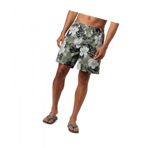 Pánské Kraťasy Columbia PFG Super Backcast Water Šedé Zelene | PAHF-26379
