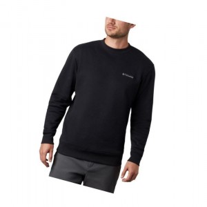 Pánské Mikina Columbia Hart Mountain II Crew Fleece Černé | GUID-10237