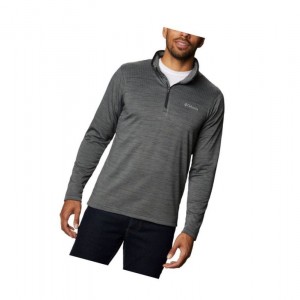Pánské Mikina Columbia Hawkins Ave Half Zip Černé | VBSQ-24086