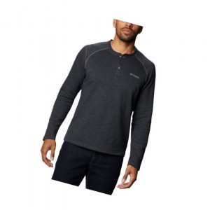 Pánské Mikina Columbia Hayden Island Henley Tmavě Šedé | WCFT-34162