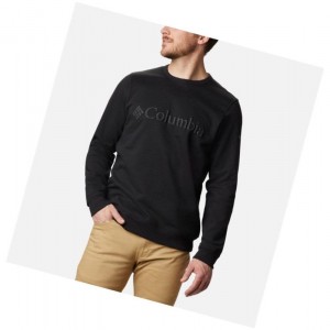 Pánské Mikina Columbia Logo Fleece Crew Černé | HWSM-14960