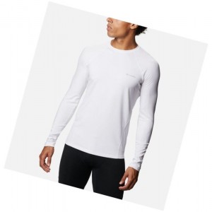 Pánské Mikina Columbia Midweight Stretch Baselayer Long Sleeve Bílé | ULWF-54613