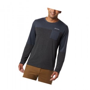 Pánské Mikina Columbia Outdoor Elements Long Sleeve Blankyt Tmavě Šedé | CKEJ-42576