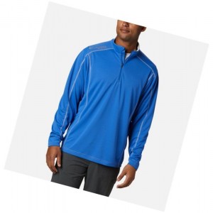 Pánské Mikina Columbia PFG Low Drag 1/4 Zip Top Blankyt | UVOL-21408