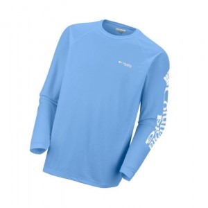 Pánské Mikina Columbia PFG Terminal Tackle Long Sleeve Bílé | CASF-62430