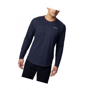Pánské Mikina Columbia Rugged Ridge Long Sleeve Crew Tmavě Blankyt | HEXZ-53104