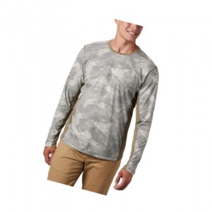 Pánské Mikina Columbia Solar Chill 2.0 Long Sleeve Hnědožlutý | IFAQ-56978