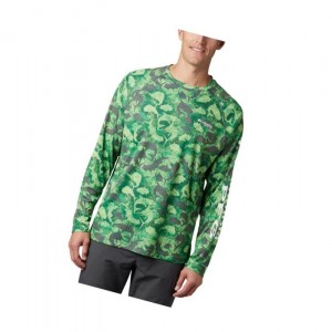 Pánské Mikina Columbia Super Terminal Tackle Long Sleeve Šedé Maskáčové | NXYA-27493