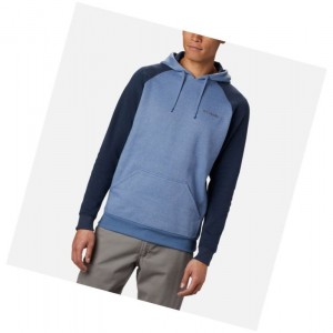 Pánské Mikina s Kapucí Columbia Hart Mountain II Fleece Big Blankyt Šedé Tmavě Blankyt | FYTB-74582