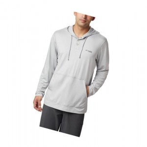 Pánské Mikina s Kapucí Columbia Slack Tide Henley Šedé | BXLQ-50293