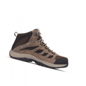 Pánské Pohorky Columbia Crestwood Mid Waterproof Wide Tmavě Hnědé Šedé | VPTO-93605