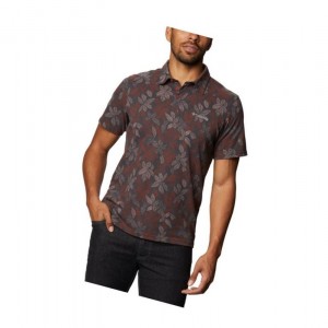 Pánské Polo Triko Columbia Broadleaf Canopy Vínové | SIDM-94251
