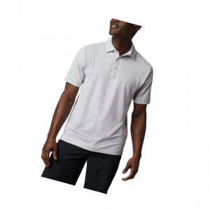 Pánské Polo Triko Columbia Omni-Wick Stacked Šedé | IDEP-08596