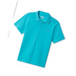 Pánské Polo Triko Columbia Wingard II Solid Pique Tyrkysové | EIFO-95384