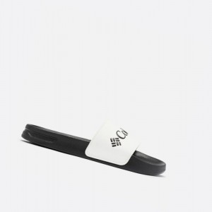 Pánské Slide Columbia Hood River Bílé Černé | BREH-54812