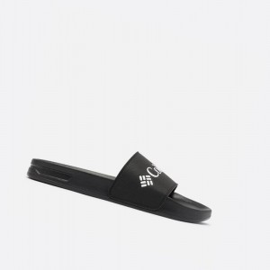 Pánské Slide Columbia Hood River Černé Bílé | WZKI-14096