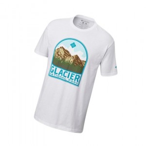 Pánské Tričko Columbia Cloudy Cotton Bílé | BOAQ-25147