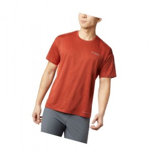 Pánské Tričko Columbia Irico Knit Short Sleeve Crew Vínové | ESOX-62143