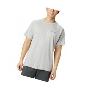 Pánské Tričko Columbia PFG Terminal Tackle Heather Short Sleeve Šedé Blankyt | WQPI-94632