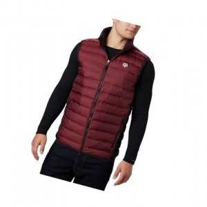Pánské Vesta Columbia Collegiate Lake 22 Reversible - Texas A&M Tmavě Vínové Černé | KVDI-76815