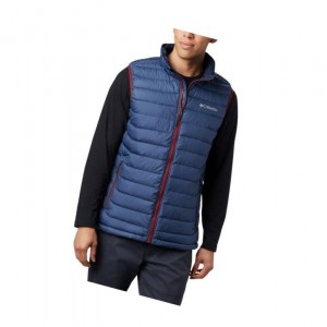 Pánské Vesta Columbia Powder Lite Tmavě Blankyt | XTUZ-83756
